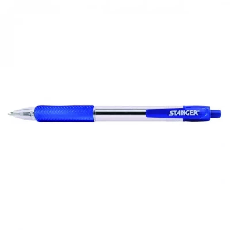 STANGER pastapliiatsid 1.0 Softgrip sissetõmmatav, sinine, 1 tk. 18000300038