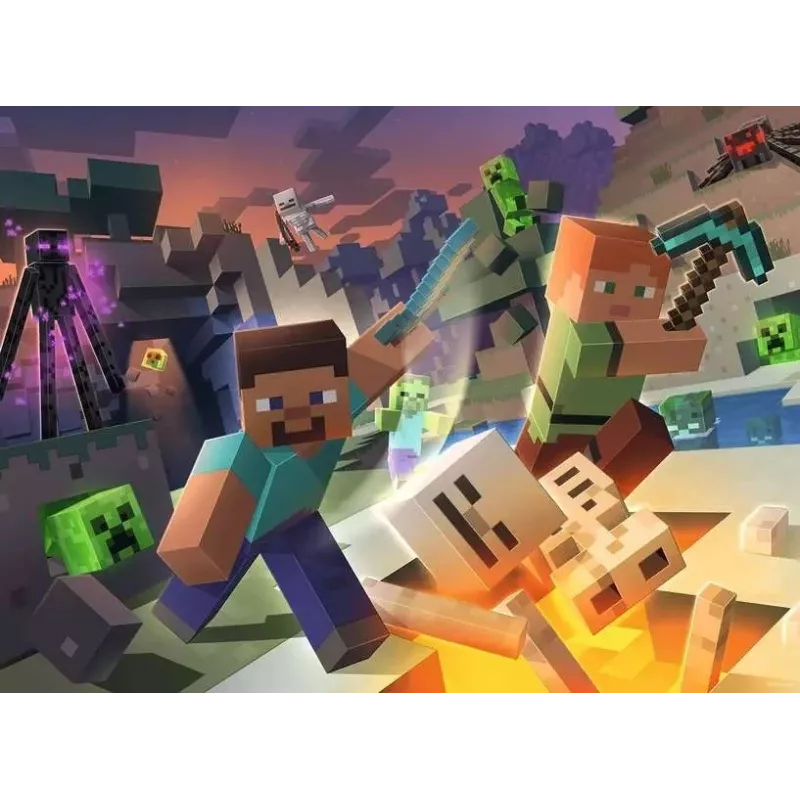 Pusle Ravensburger Minecraft 100 tk Videomäng