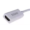 Videokaabli adapter SAVIO Mini DisplayPort (isane) HDMI tüüp A (emane) 0,2 m, valge