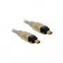 FireWire-kaabel DeLOCK 82571 2,0 m hall isane/isane