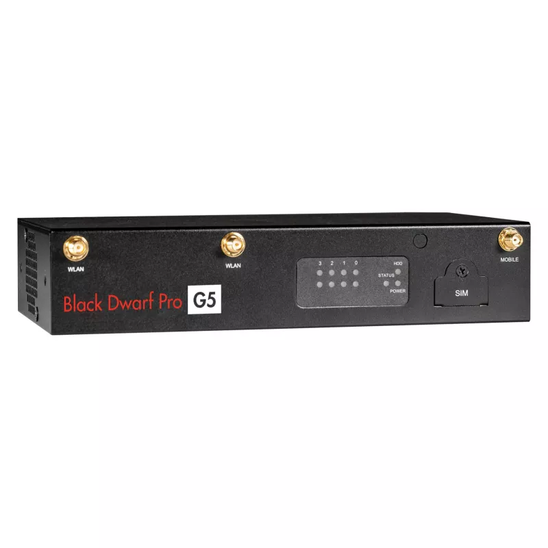Securepoint Must Dwarf Pro G5 riistvaraline tulemüür Lauaarvuti 2,83 Gbit/s