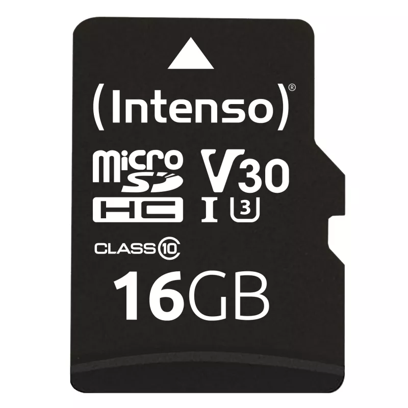 MÄLUKAART MICRO SDHC 16GB C10/W/ADAPTER 3433470 INTENSO