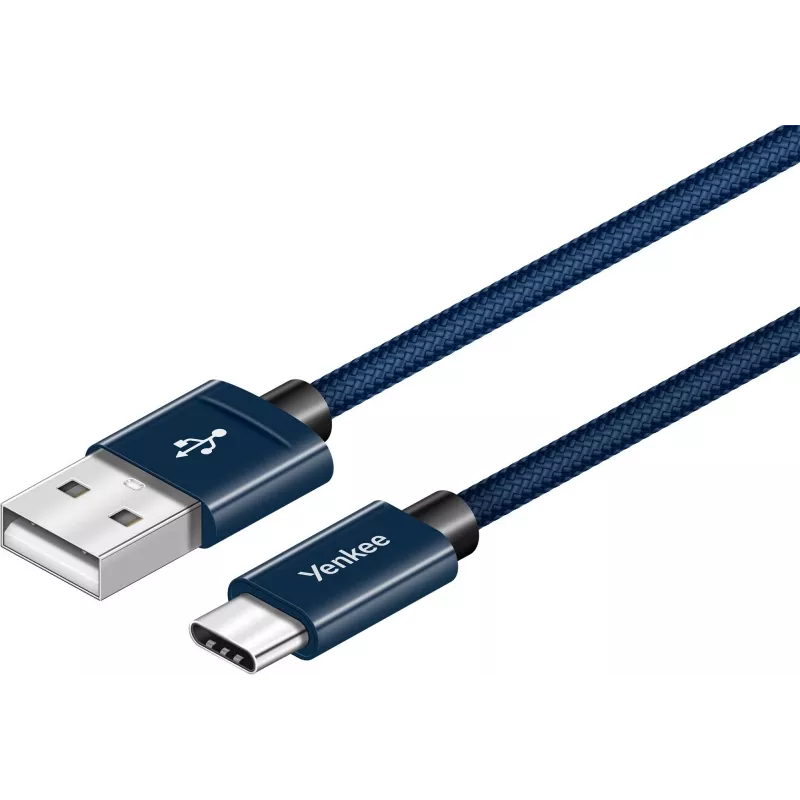 Kaabel YENKEE YCU 301 BE USB-A 2.0/USB-C 1m Lilla