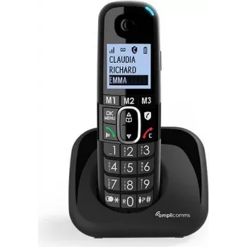 amplicomms BigTel 1500 DECT-telefon helistaja tuvastusega must (ATL1423327)