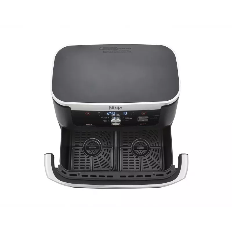 Ninja AF500EU fritüür Double 10,4 L eraldiseisev 2470 W kuumaõhufritüür must, roostevaba teras
