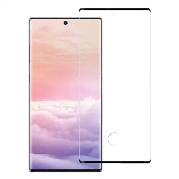 Telluri karastatud klaasist ekraanikaitse Samsung Galaxy Note 10 jaoks — 3D Full Glue, must