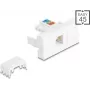 DELOCK Easy 45 Moodul RJ12 Pesa LSA UTP Valge 90897 – RJ12 võtmeelemendi moodul, LSA klemmliide, UTP