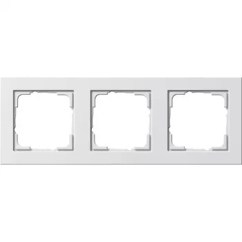 Loputusplaat Gira E2 Valge — termoplast, kruvivaba disain, 80,8×223,4×9,3 mm