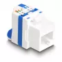 DeLOCK 88130 Keystone-moodul, lame RJ-45, sinine-valge, 22,5 mm