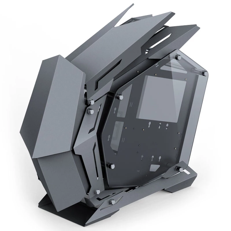 Jonsbo MOD3 Mini Micro-ATX torniga vitriin karastatud klaas - hall - tower
