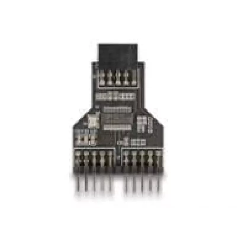 DeLOCK 60045 kaabel-üleminek 9 pin USB 2.0 2 x 9 pin päis Must