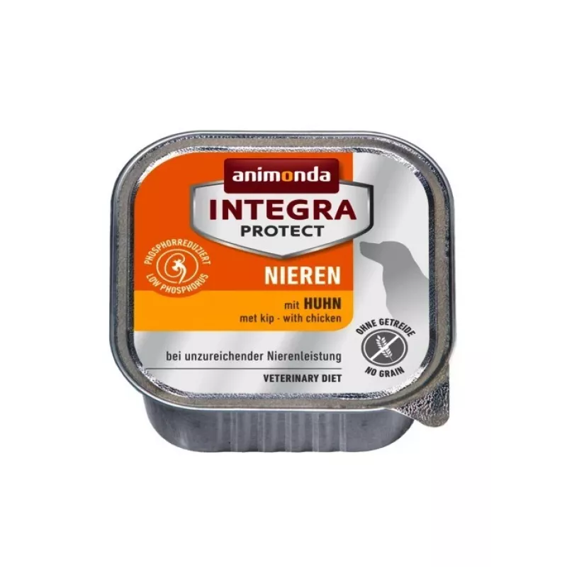 Märg koeratoit animonda Integra Protect Nieren kana 150 g — täiskasvanud koertele, neerutoetus, teravilja- ja gluteenivaba