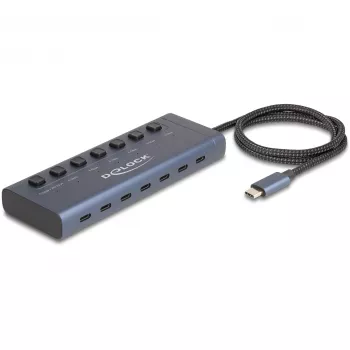 DeLOCK 63410 USB 3.2 Gen 1 USB-C jaotur 5000 Mbit/s sinine