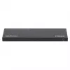 Manhattan 4K@60Hz 8-pordiline HDMI-jaotur skaleerimise vähendamisega, jaotab ühe HDMI-sisendi kaheksale HDMI-väljundile (1x8), 18G, EDID-lüliti skaleerimise vähendamiseks, must