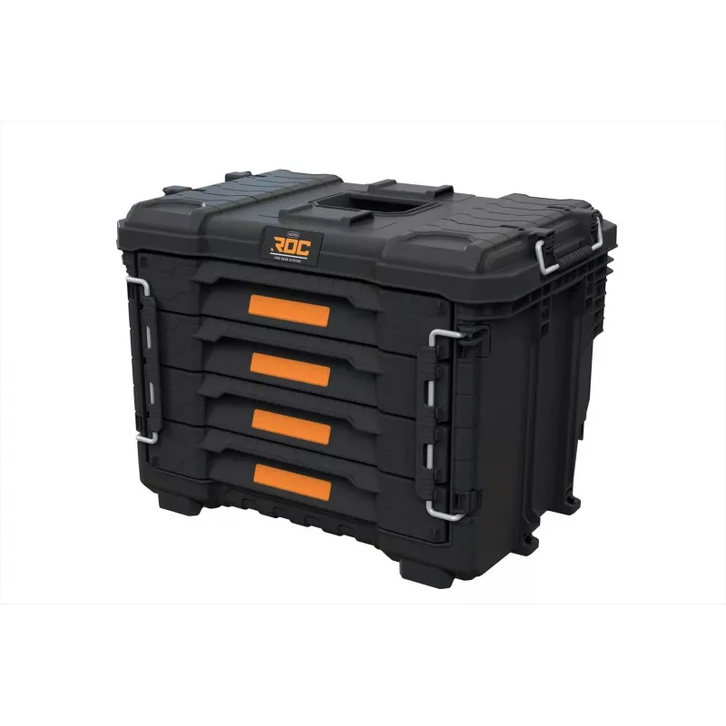 Tööriistakast KETER DIY ROC Pro Gear 4 Drawers Unit XL 4 sahtliga, tehnopolümeer, 25 L