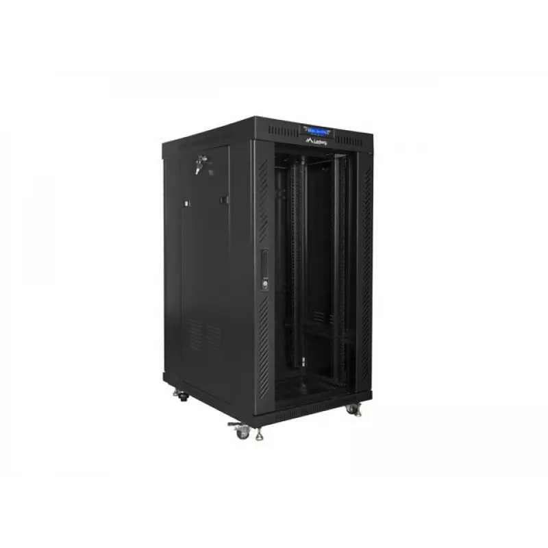 Põrandakapp LANBERG FF01-6822-12BL 22U Must 1200 kg