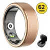 Nutisõrmus MANTA SR01GD 62mm OneRing Gold — suurus 62, metallkuldne viimistlus