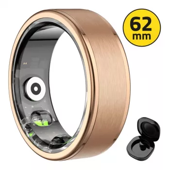 Nutisõrmus MANTA SR01GD 62mm OneRing Gold — suurus 62, metallkuldne viimistlus