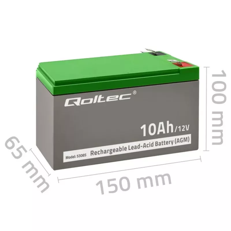AGM aku 12V 10Ah hooldusvaba UPS-ile
