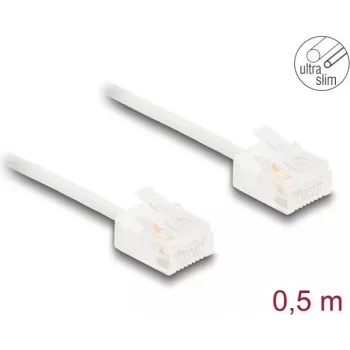 Võrgukaabel DeLOCK RJ45 Cat.6 UTP 0,5m valge