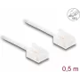 Võrgukaabel DeLOCK RJ45 Cat.6 UTP 0,5m valge