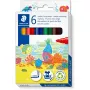 Marker Staedtler Noris Jumbo 6-pack pestavad mittetoksilised — lai ots, lastele ohutud markerid
