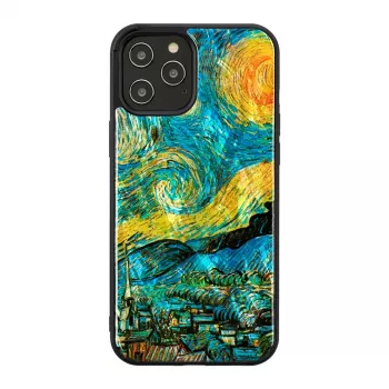 Kaitseümbris iKins Apple iPhone 12 Pro Max jaoks — täheöö must
