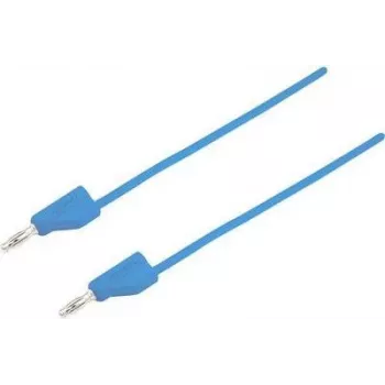 VOLTCRAFT Test Lead [Pistik 4 mm - Pistik 4 mm] 0,25 m Sinine MSB-300 (MSB-300-0.25-BL)