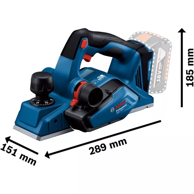 Elektriline höövel Bosch GHO 18V-26 18,0 V (ainult tööriist, ilma akuta)