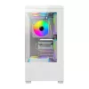 Arvutikorpus DarkFlash C365 (valge) koos 5 ventilaatoriga
