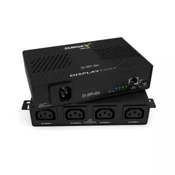 Rack-mounted SurgeX DisplayPak IP Controlled surge protector SX-DPP-104I, kaugseire IP kaudu