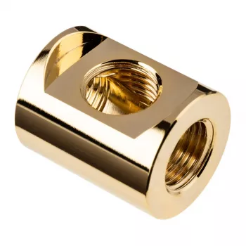 Fitting EK Water Blocks messing kuldne 28 mm kõrgus 2,3 cm läbimõõt