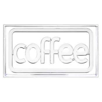 Neoon-LED-silt ActiveJet AJE-NEON COFFEE, mitmevärviline, USB 5V, pinnapaigaldus, AS-plastist raam