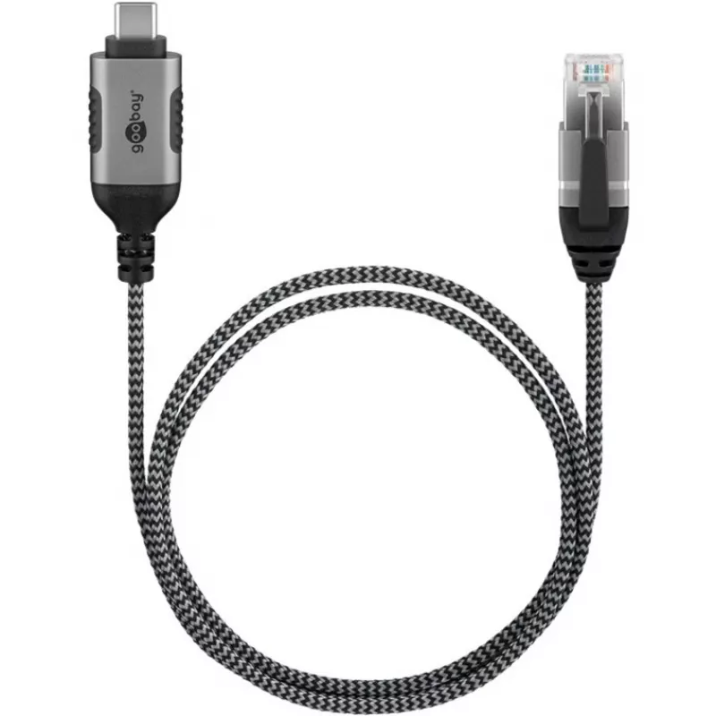 Goobay Etherneti-kaabel USB-C 3.1 kuni RJ45 õhuke 1 m - ühendab ruuteri, modemi või (74401)