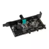 PCI-pesa ventilaatori ja RGB LED kontroller Lamptron CFP30, must