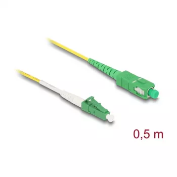 DELOCK 83234 InfiniBand fiiberoptiline kaabel 0,5m LC SC LC/APC kollane
