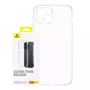 Telefoniümbrise Baseus OS‑Lucent Series iPhone 15 Plus jaoks, läbipaistev, õhuke läbipaistev kaitseümbris