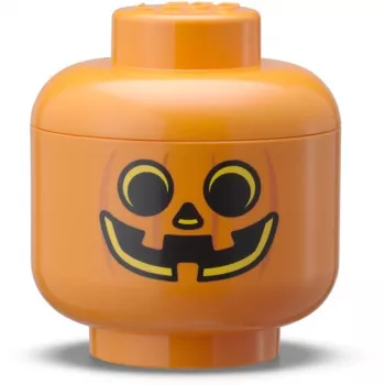 Hoiukarp room copenhagen LEGO Storage HEAD Pumpkin Mini oranž Must — kompaktne mänguasjade ja tarvikute korraldaja