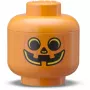 Hoiukarp room copenhagen LEGO Storage HEAD Pumpkin Mini oranž Must — kompaktne mänguasjade ja tarvikute korraldaja