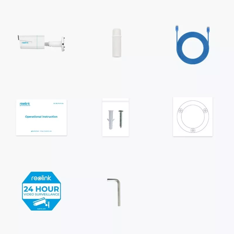IP-turvakaamera Reolink P430 4K (8 MP, 3840×2160, 25 fps, 5x optiline suum, PoE, IP67, MicroSD kuni 256 GB)