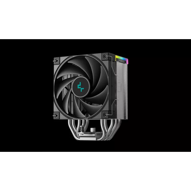 Õhkjahuti DeepCool AK500S Digital SE — 120 mm ventilaator, toetab LGA1700/AM5/AM4 ja Intel LGA115x/1200 pesasid, must