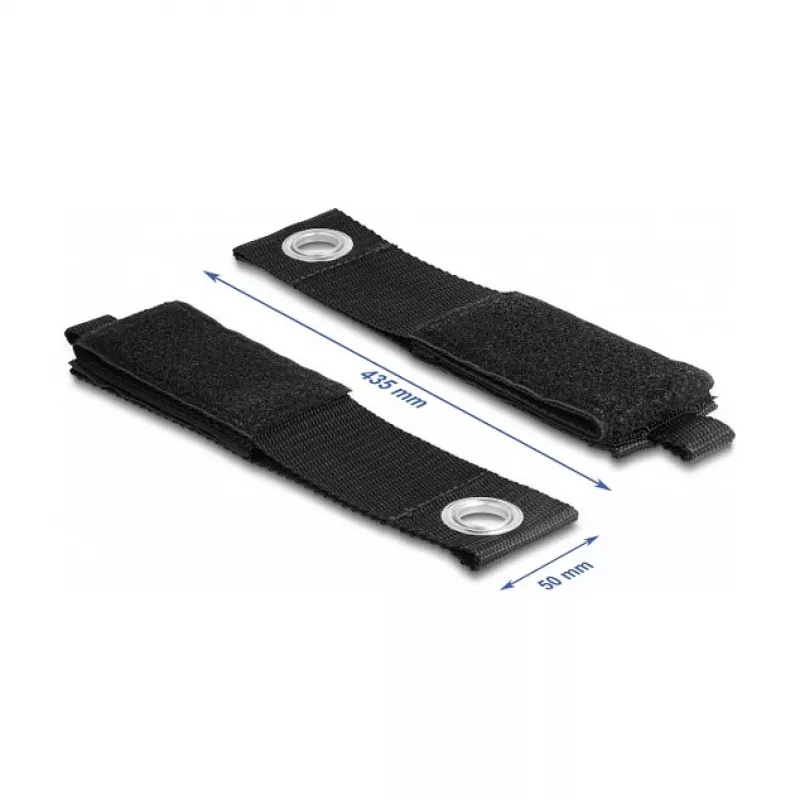 DeLOCK Heavy-duty takjakinnitusrihm 435x50mm must 5tk