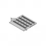 19-tolline seadmekandur, seisev pind 430 x 250 mm, RAL7035 (26.10.3008)