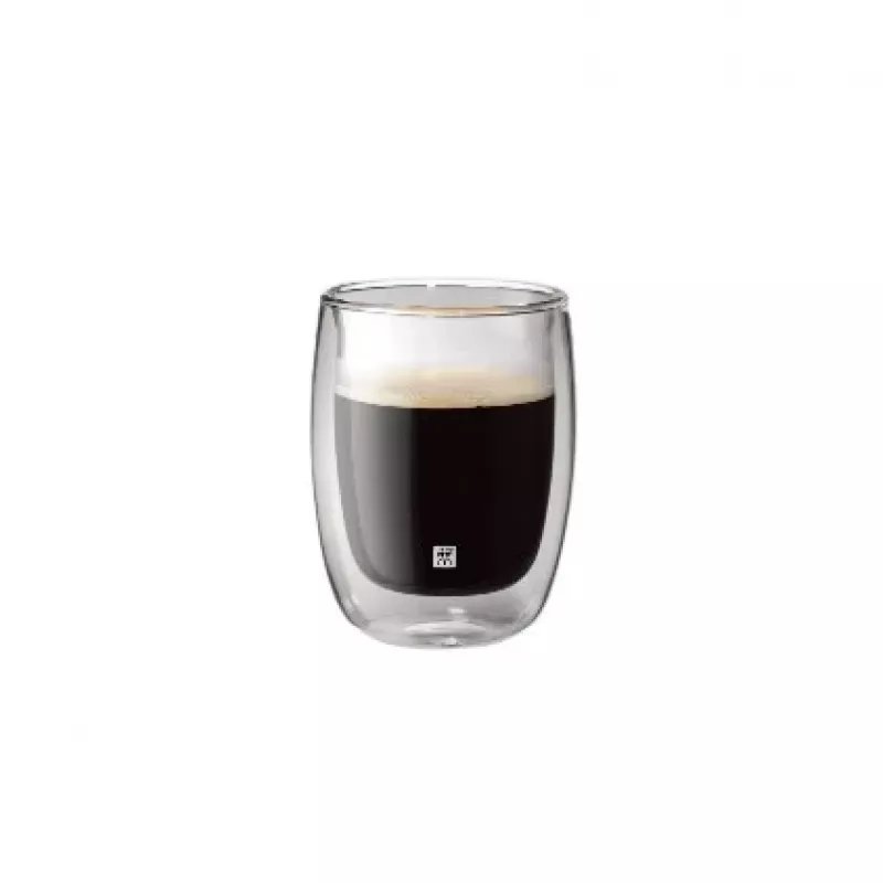Borosilikaatklaasist kaheseinaline anum ZWILLING 39500-076, 200 ml, läbipaistev, komplektis 2 tk