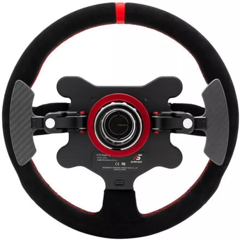 Simagici GTS Alcantara S202 rool — Alcantara-kattega sim-võidusõidurool, mudel S202