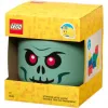 LEGO Storage Head Skeleton, hoiukarp must/punane, suur