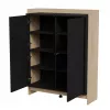 Cama PORTO kummut 100x38x130 tamm/must