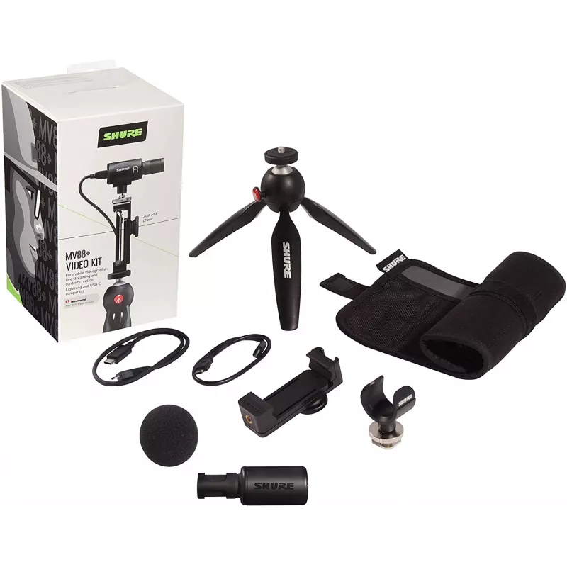 Shure MV88+ VIDEO KIT Black lauamikrofon