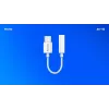 USB Type-C (M) – 3,5 mm pesa (F) heliadapter valge SAVIO AK-52