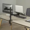 Monitor wall mount SBOX LCD-LM01-2 for 13–27 inch screens, max load 12 kg, VESA 100x100